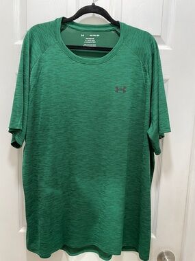 Under Armour Men’s Green Heather Performance Short Sleeve Tee